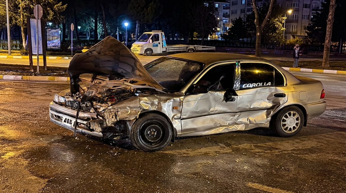 Isparta'da Otomobil Çarpışması: 2 Yaralı