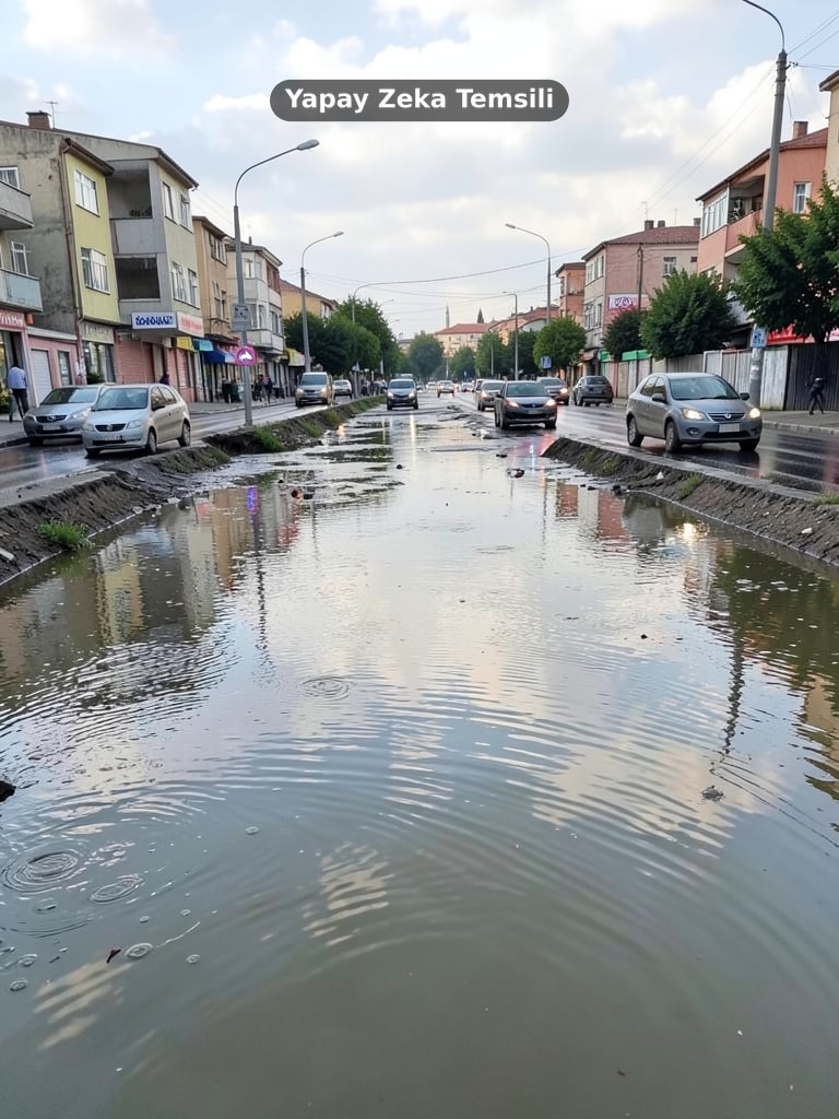 Trabzon'da kuvvetli sağanak ulaşımı aksattı