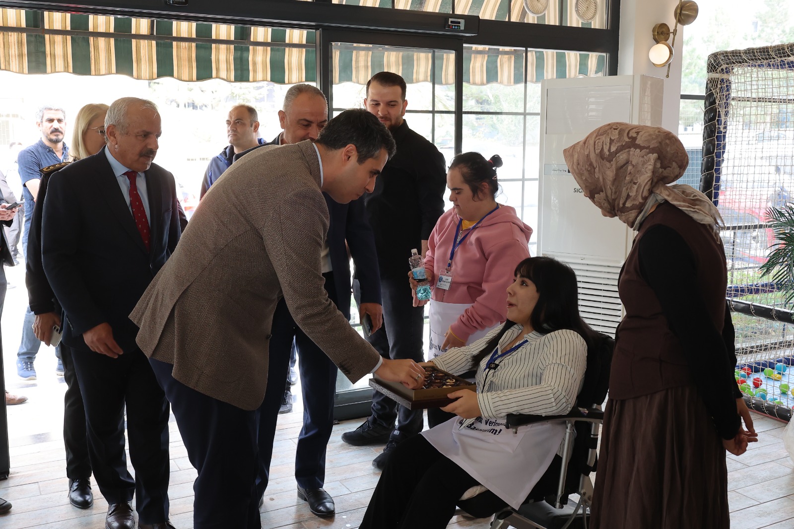 Elbistan'da engelsiz projeye ziyaret