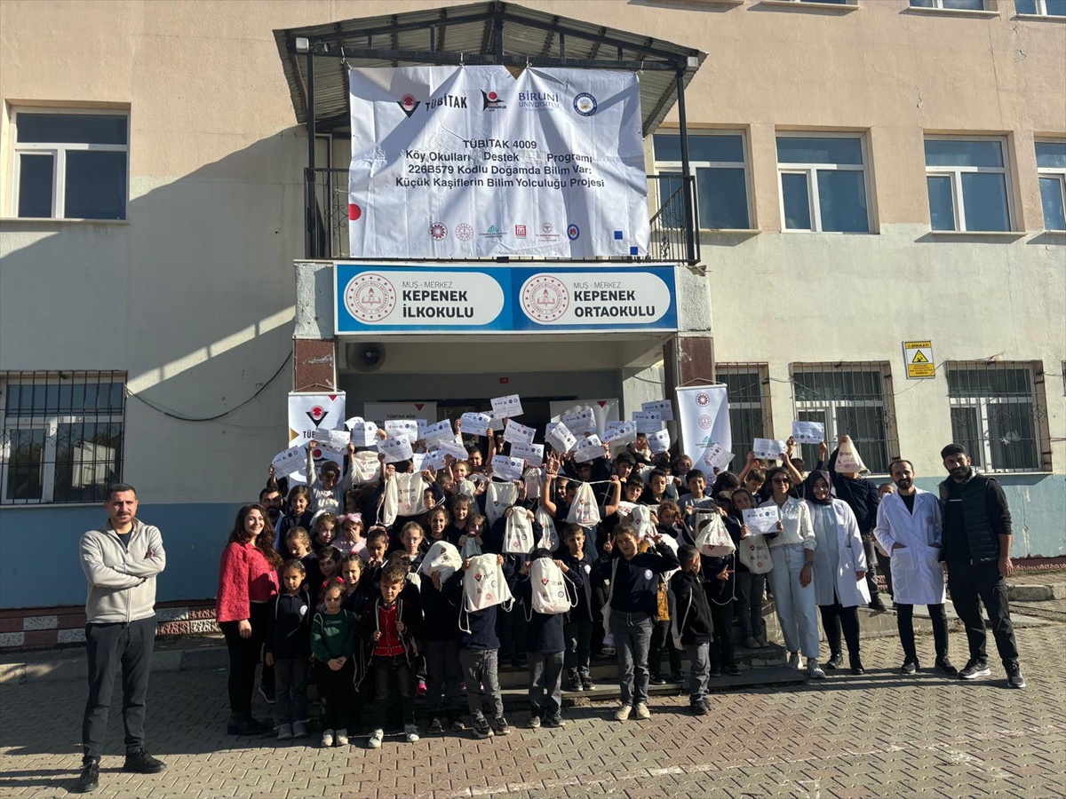 Muş'ta kırsal kesimdeki çocuklar bilimsel projeyle buluştu